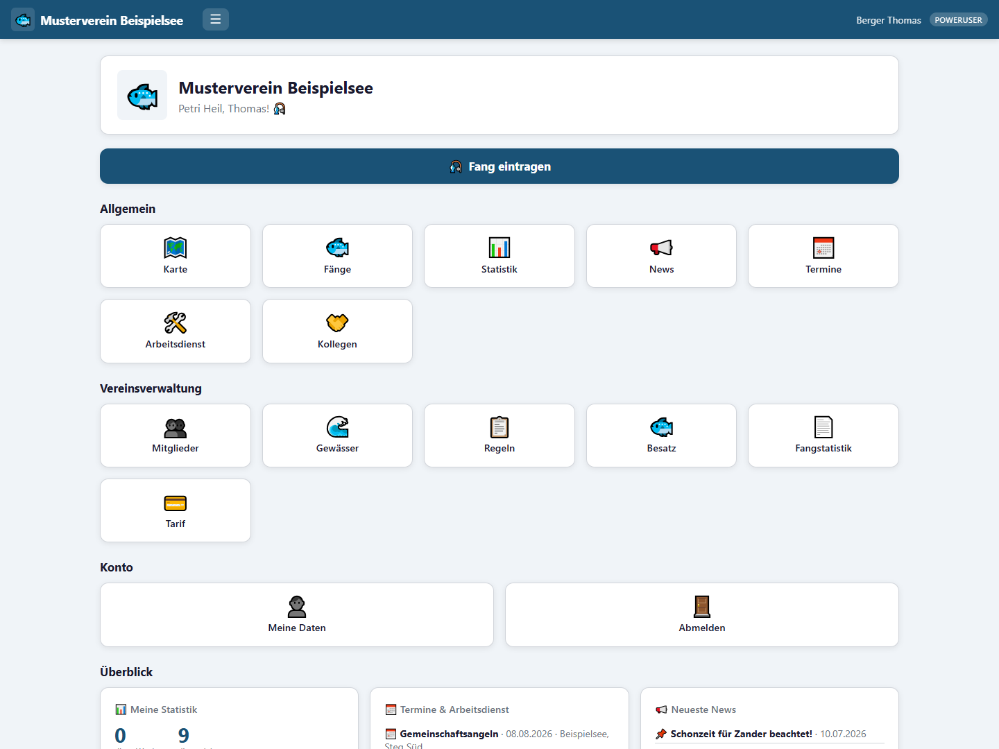 FishZone – Dashboard